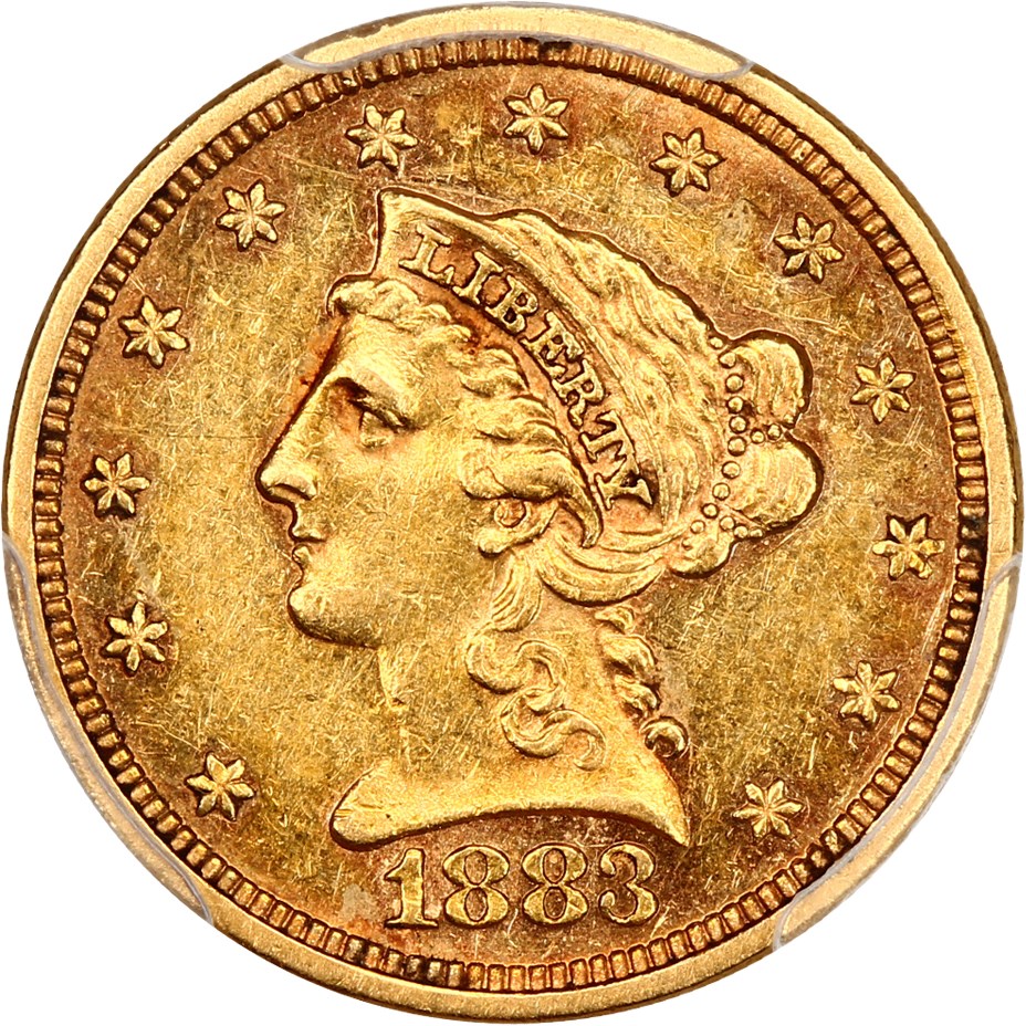 image for: 1883 $2.5 PCGS AU55