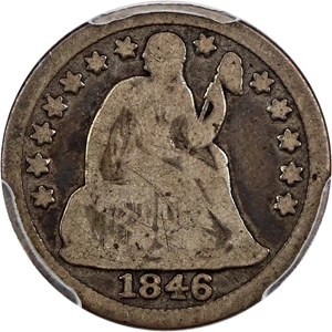 image for: 1846 10c PCGS/CAC Good-06
