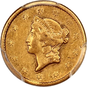 image for: 1854-S G$1 PCGS AU50