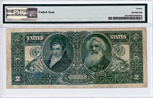 image for: FR. 248 1896 $2 Silver Certificate PMG Fine 12 (Faded Seal)