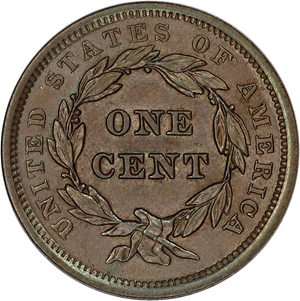 image for: 1840 1c PCGS/CAC MS64 BN (Small Date, N-1)