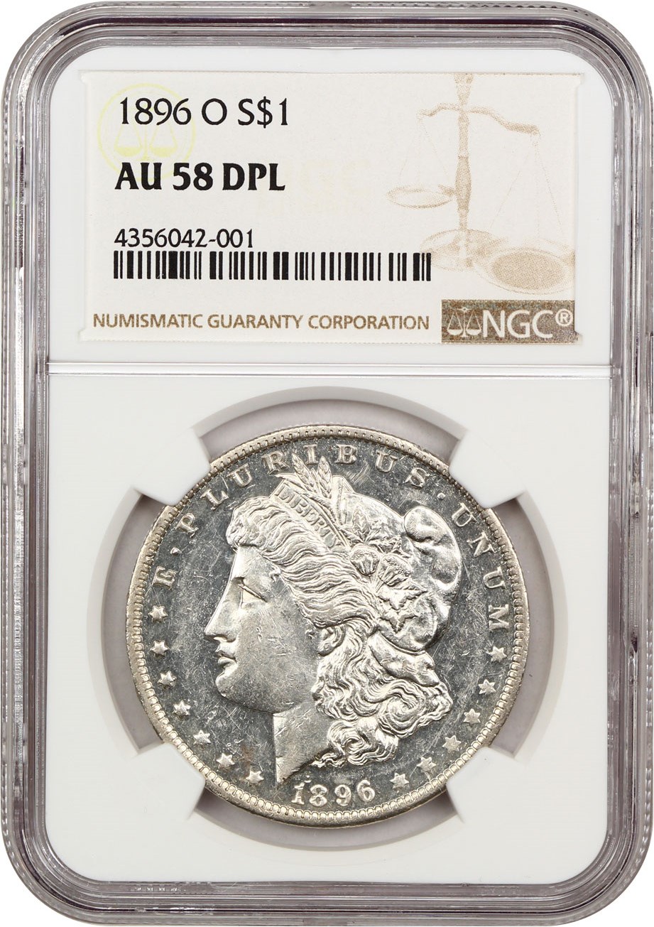 image for: 1896-O $1 NGC AU58 DMPL