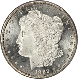 image for: 1889-S $1 PCGS MS66 PL ex: NFL Set