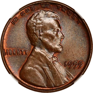 image for: 1955/1955 1c NGC MS65 BN