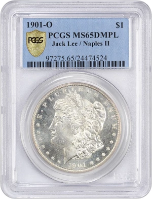 image for: 1901-O $1 PCGS MS65 DMPL ex: Jack Lee/ Naples II