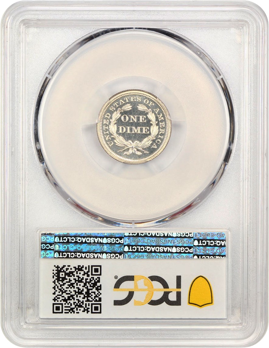 image for: 1859 10c PCGS/CAC Proof 65 DCAM