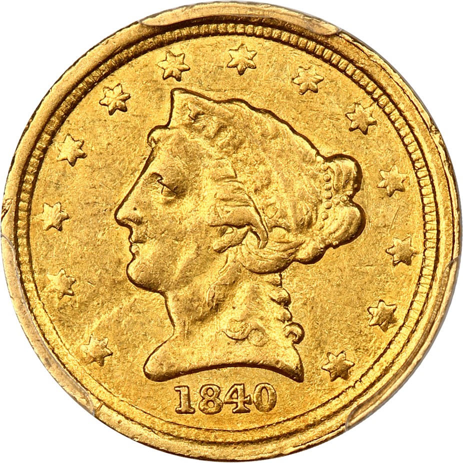 image for: 1840-C $2.5 PCGS AU53