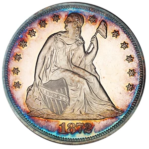 image for: 1872 $1 PCGS Proof 64 (OGH)