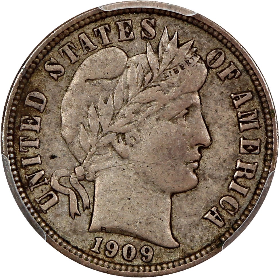 image for: 1909-O 10c PCGS VF35