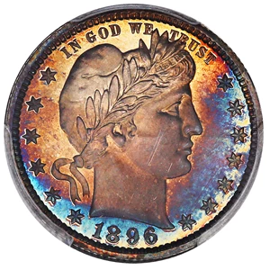 image for: 1896 25c PCGS Proof 65
