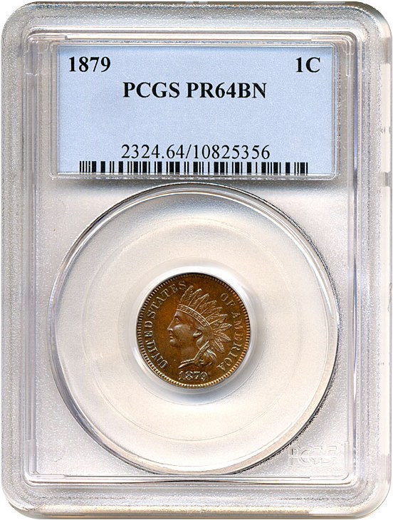 image for: 1879 1c  PCGS Proof 64 BN