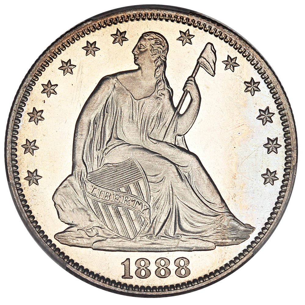 image for: 1888 50c PCGS Proof 64 CAM