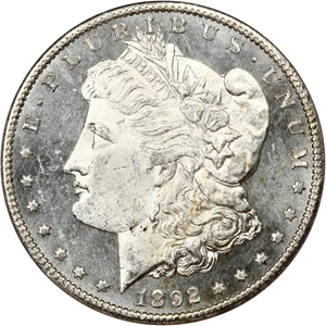 image for: 1892-CC $1 PCGS MS63 PL