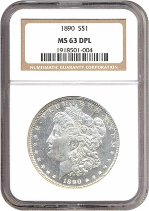 image for: 1890 $1 NGC MS63 DMPL
