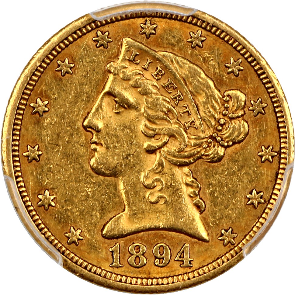 image for: 1894-O $5 PCGS AU53