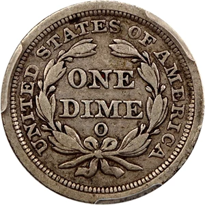 image for: 1850-O 10c PCGS VF25