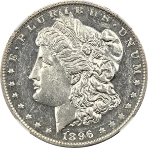 image for: 1896-O $1 NGC AU58 DMPL