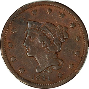 image for: 1841 1c PCGS F12