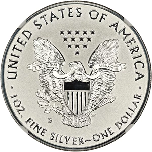 image for: 2019-S $1 Silver Eagle Enahanced Reverse Proof NGC Proof 69 (Baltimore Show Release with COA)