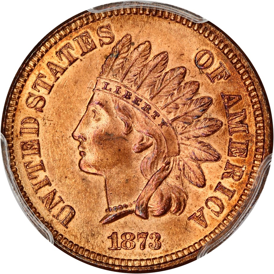 image for: 1873 1c PCGS MS64 RD (Open 3)