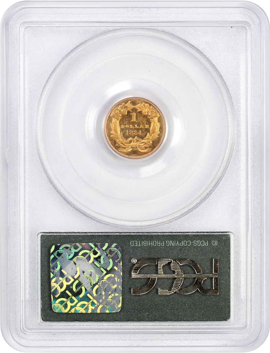 image for: 1884 G$1 PCGS/CAC Proof 63 (OGH)