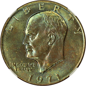 image for: 1971-D $1 NGC MS67