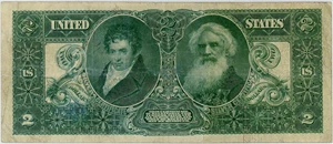 image for: FR. 248 1896 $2 Silver Certificate PMG Fine 12 (Faded Seal)