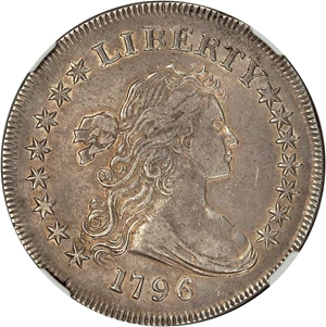 image for: 1796 $1 NGC XF45 (Large Date, Small Letters)
