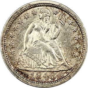 image for: 1848 10c PCGS MS61