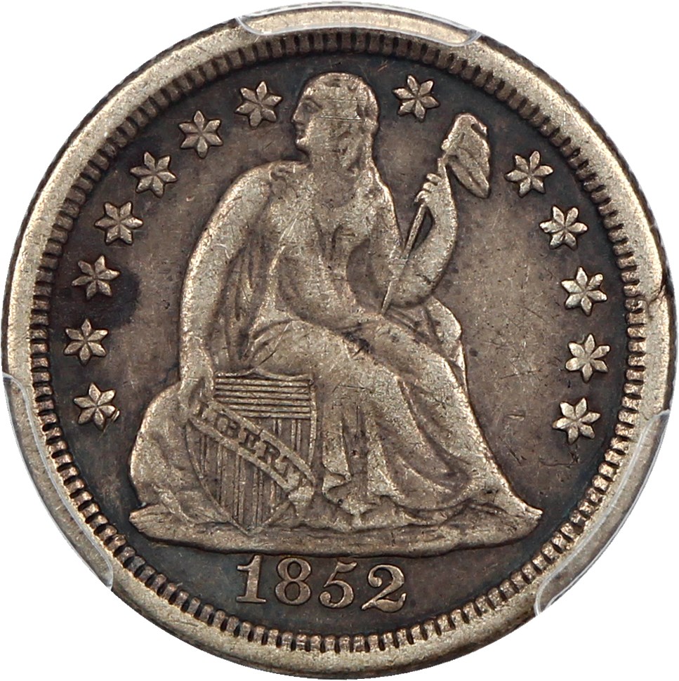 image for: 1852-O 10c PCGS VF30