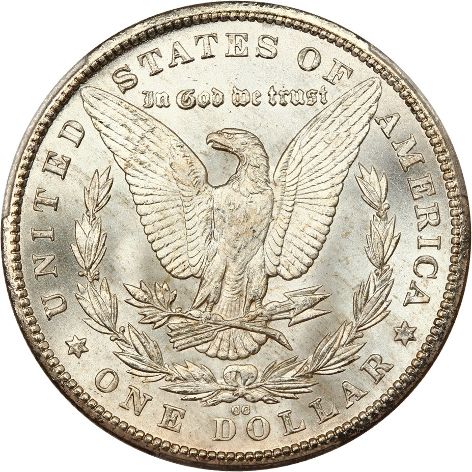 image for: 1880-CC $1 PCGS MS64 (8/Low 7)
