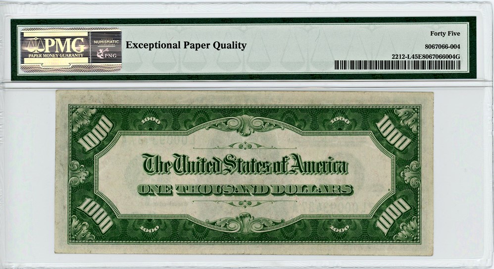 image for: FR. 2212-L 1934A $1000 FRN San Francisco PMG Extremely Fine 45 EPQ