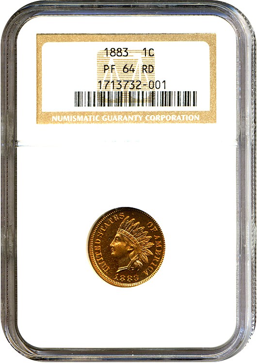 image for: 1883 1c  NGC Proof 64 RD