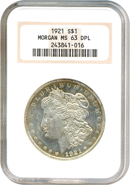 image for: 1921 $1 Morgan NGC MS63 DMPL