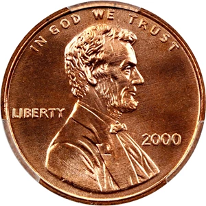 image for: 2000 1c PCGS MS68 RD