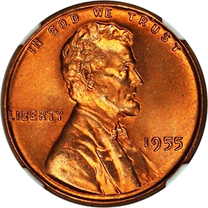 image for: 1955 1c NGC MS67 RD