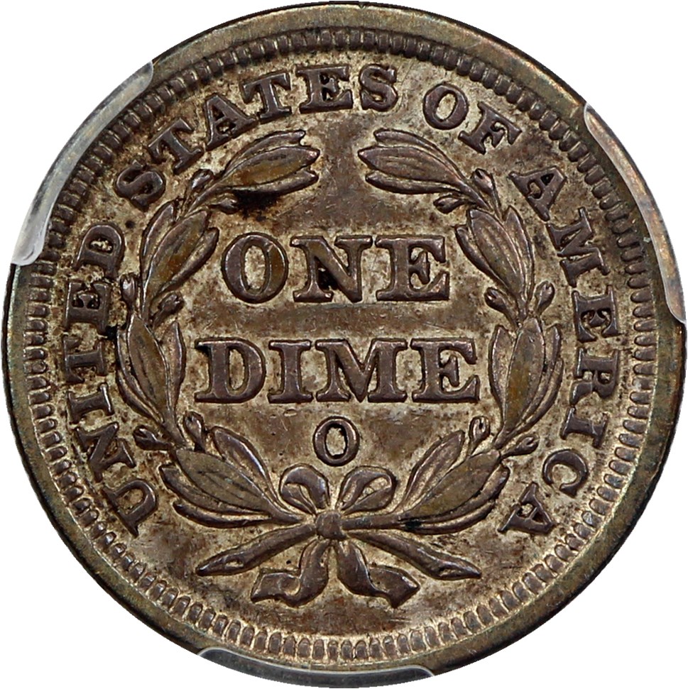 image for: 1854-O 10c PCGS/CAC XF45 (Arrows)