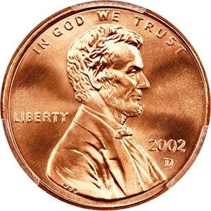 image for: 2002-D 1c PCGS MS69 RD