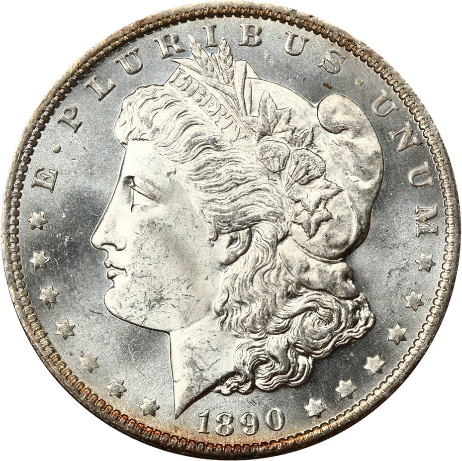 image for: 1890-O $1 PCGS/CAC MS64 PL (OGH Rattler Holder)