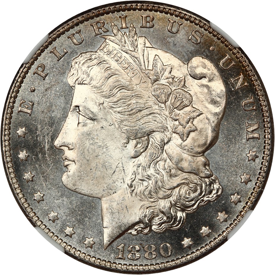 image for: 1880-O $1 NGC MS63 PL