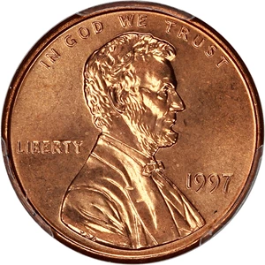 image for: 1997 1c PCGS MS68 RD