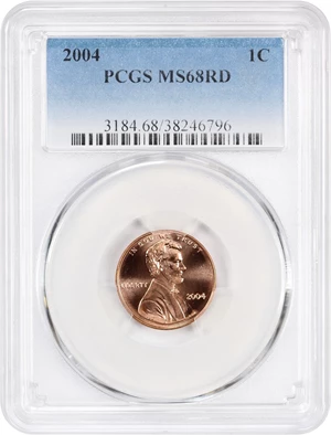 image for: 2004 1c PCGS MS68 RD