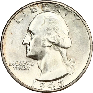 image for: 1943 25c PCGS MS67 (Doubled Die Obverse)