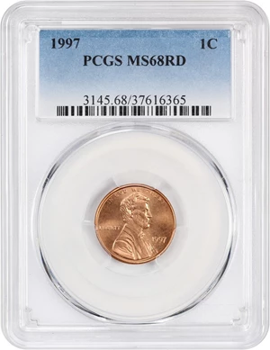 image for: 1997 1c PCGS MS68 RD