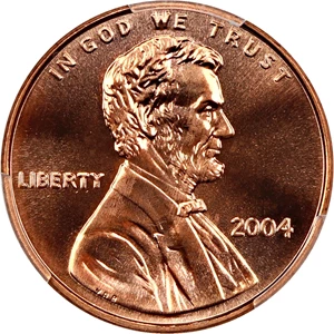 image for: 2004 1c PCGS MS68 RD