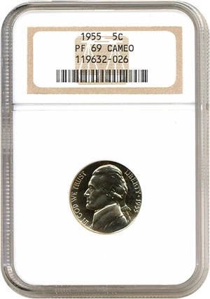 image for: 1955 5c NGC Proof 69 Cameo