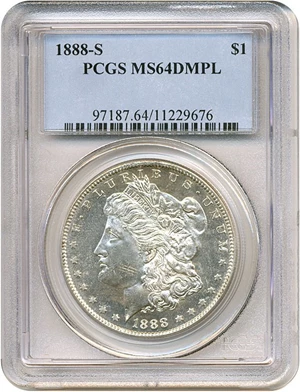 image for: 1888-S $1 PCGS MS64 DMPL