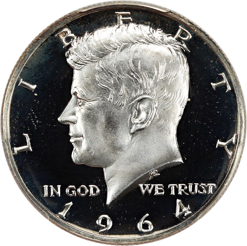 image for: 1964 50c PCGS Proof 65 DCAM (Accented Hair)
