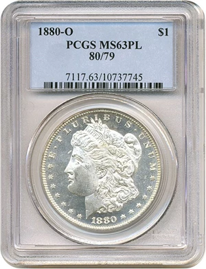 image for: 1880/79-O $1 PCGS MS63 PL