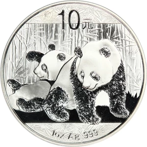 image for: China: 2010 10Y Silver Panda ANACS MS70 DCAM